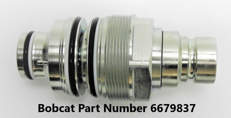 Available for immediate delivery Bobcat old style male Manifold Coupler compatible with Bobcat part number 6679837