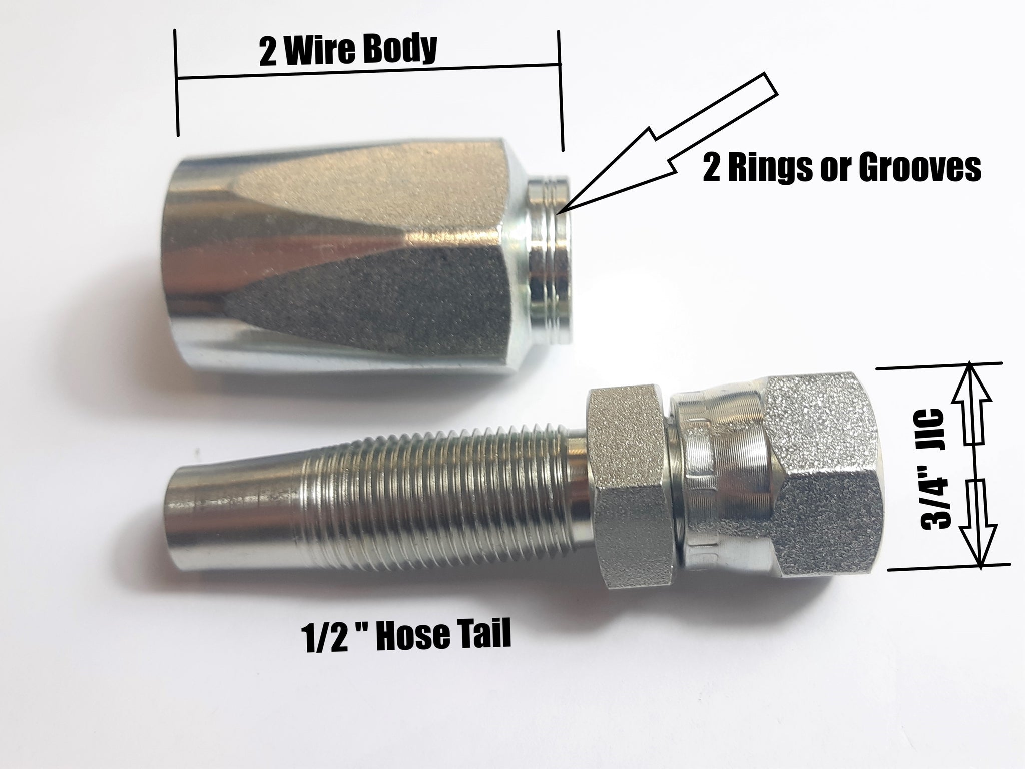 Brass Ferrule Fittings for Hydraulic Hose Bsp Jic Quick Couplings